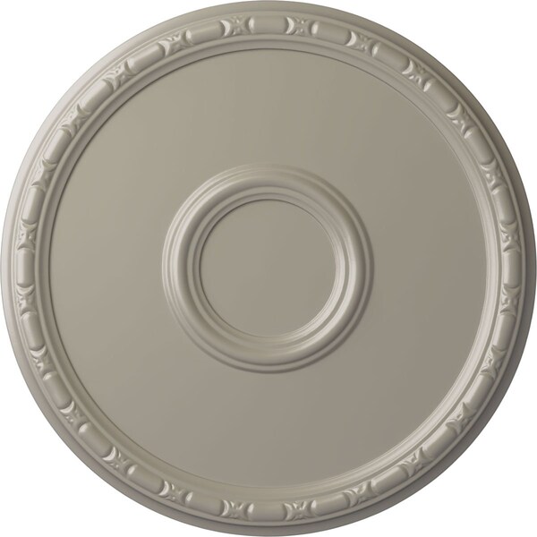 Ekena Millwork Odessa Bead & Barrel Ceiling Medallion (Fits Canopies up to 5"), 19 3/4"OD x 1 3/8"P, Pearl White CM20ODPWS - main